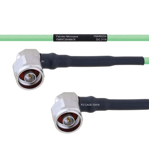 Temperature Conditioned Low Loss RA N Male to RA N Male Cable LL160 Coax FMHR0224