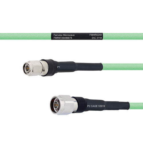 Temperature Conditioned Low Loss TNC Male to N Male Cable LL335i Coax FMHR0240