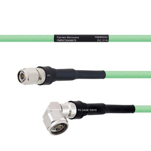 Temperature Conditioned Low Loss TNC Male to RA N Male Cable LL335i Coax FMHR0242