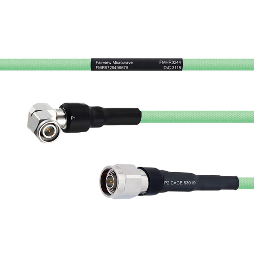 Temperature Conditioned Low Loss RA TNC Male to N Male Cable LL335i Coax in 300 cm FMHR0244-300CM