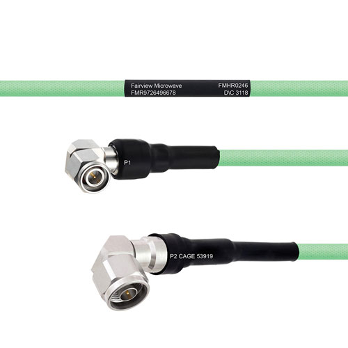 Temperature Conditioned Low Loss RA TNC Male to RA N Male Cable LL335i Coax FMHR0246