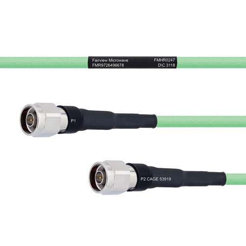 Temperature Conditioned Low Loss N Male to N Male Cable LL335i Coax in 100 cm FMHR0247-100CM
