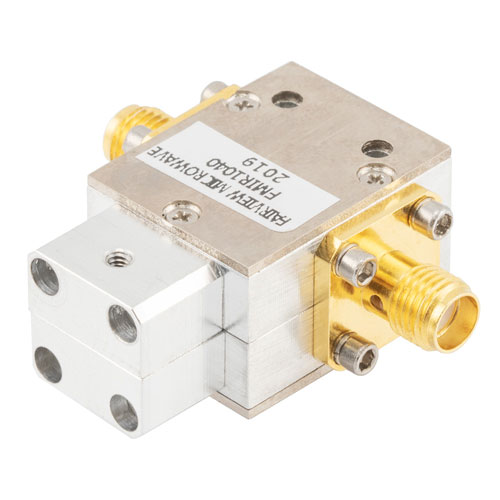 High Power Isolator SMA Female with 19 dB Isolation from 4 GHz to 8 GHz Rated to 30 Watts FMIR1040