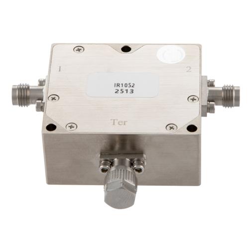 Isolator 2.4mm Female with 12 dB Isolation from 45 to 50 GHz Rated to 20 Watts FMIR1052