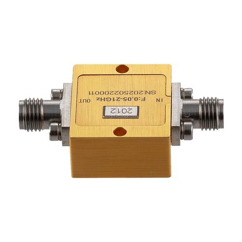 SMA High Power Limiter, 5 MHz to 21 GHz, 10W Peak Power, 18 dBm Flat Leakage FMLM2012