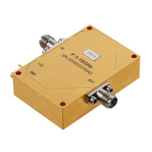 SMA High Power Limiter, 1 GHz to 18 GHz, 1W CW Power, -20 dBm Flat Leakage FMLM2013
