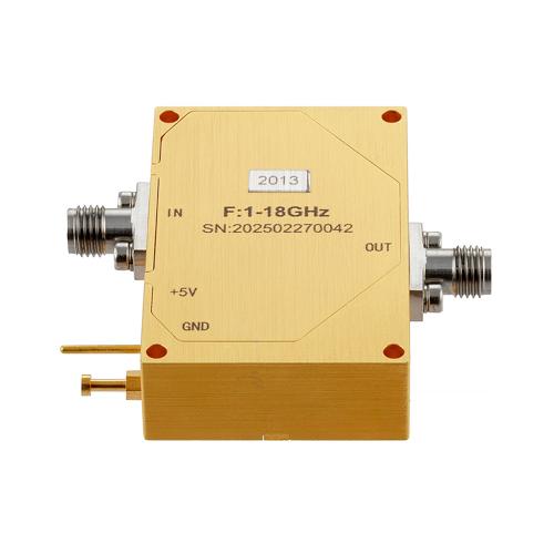 SMA High Power Limiter, 1 GHz to 18 GHz, 1W CW Power, -20 dBm Flat Leakage FMLM2013
