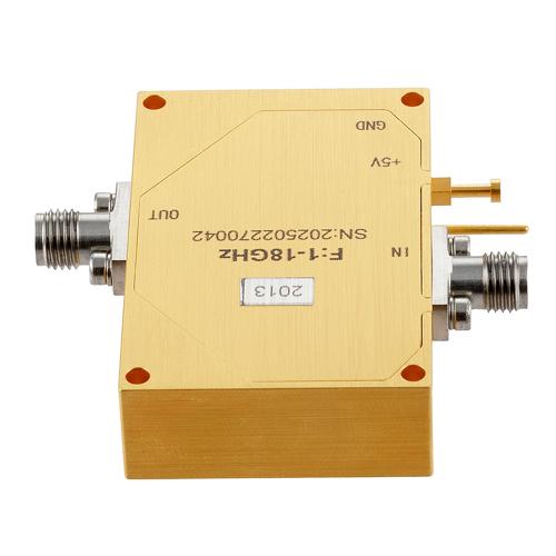 SMA High Power Limiter, 1 GHz to 18 GHz, 1W CW Power, -20 dBm Flat Leakage FMLM2013