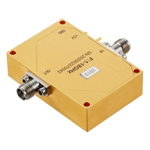 SMA High Power Limiter, 1 GHz to 18 GHz, 1W CW Power, -20 dBm Flat Leakage FMLM2013