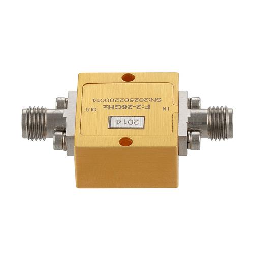 2.92mm High Power Limiter, 2 GHz to 26 GHz, 10W Peak Power, 18 dBm Flat Leakage FMLM2014
