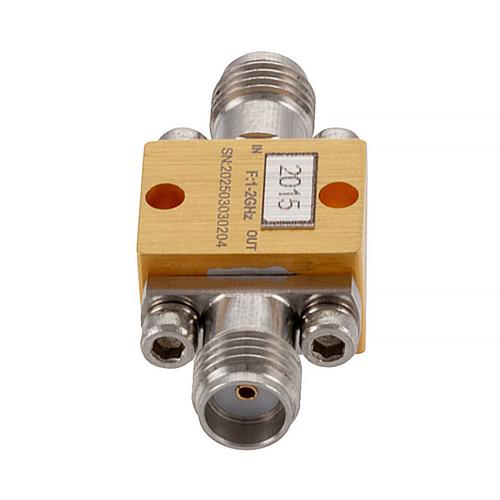 SMA High Power Limiter, 1 GHz to 2 GHz, 20W Peak Power, 19 dBm Flat Leakage FMLM2015