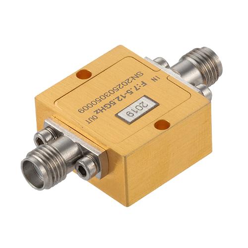 SMA High Power Limiter, 7.5 GHz to 12.5 GHz, 50W Peak Power, 18 dBm Flat Leakage FMLM2019