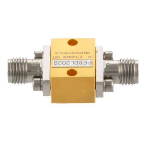 SMA High Power Limiter, 1 GHz to 6 GHz, 20W Peak Power, 18 dBm Flat Leakage FMLM2020