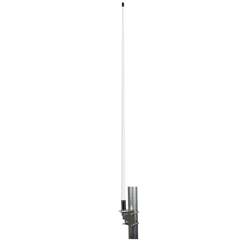 156 to 163 MHz, Omni Marine Antenna, 3.5 dBi, UHF Female (SO239) Connector, White, Fiberglass Radome, Vertical Polarization FMMAROM1001