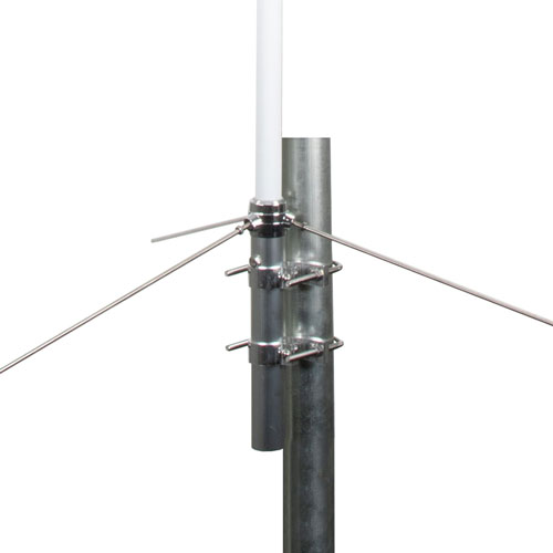 156 to 163 MHz, Omni Marine Antenna, 4.5 dBi, UHF Female (SO239) Connector, White, Fiberglass Radome, Vertical Polarization FMMAROM1003