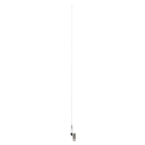24.5 to 29.5 MHz, Omni Marine Antenna, 3 dBi, UHF Female (SO239) Connector, White, Stainless Steel Radome, Vertical Polarization FMMAROM1006