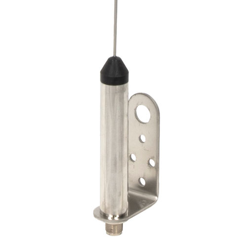 156 to 163 MHz, Omni Marine Antenna, 3.5 dBi, UHF Female (SO239) Connector, White, Stainless Steel Radome, Vertical Polarization FMMAROM1009