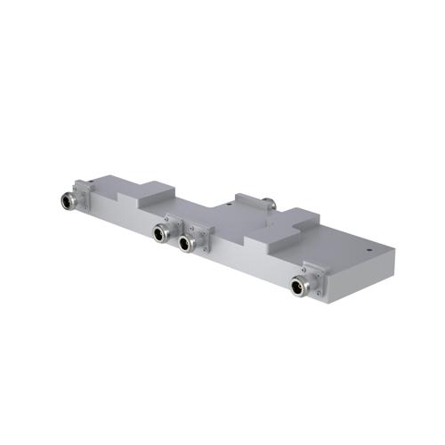 4 Way RF Power Combiner with N Female Connectors, 600 MHz to 6 GHz Frequency Range, 400 Watt Power Rating FMS0041