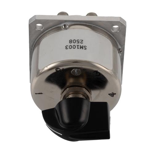 Manual SP4T Switch from DC to 18 GHz, SMA Female, and Rated to 30 Watts FMSM1003