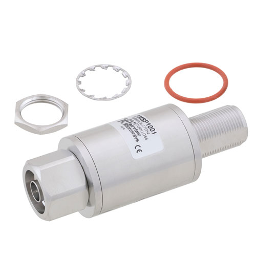 Type N F/M In/Out Bulkhead Coaxial RF Surge Protector, 698MHz - 2.7GHz, DC Block, 500W, IP67, 40kA, Filter FMSP1001