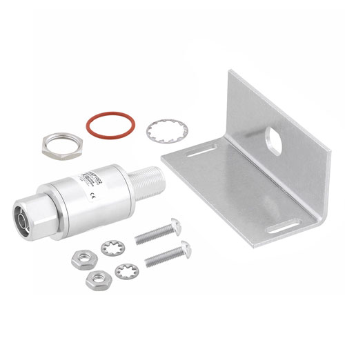 Type N F/M In/Out Bulkhead Coaxial RF Surge Protector, 698MHz - 2.7GHz, DC Block, 500W, IP67, 40kA, Filter with Bracket FMSP1002