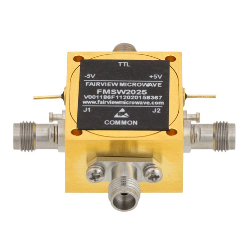 High Power 1.85mm SPDT PIN Diode Switch From 100 MHz to 67 GHz Rated at +27 dBm FMSW2025