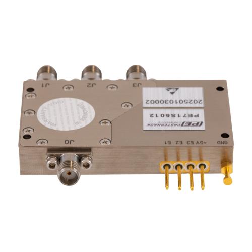 SMA Reflective SP3T PIN Diode Switch From 10 MHz to 6 GHz Rated at 40 Watt (+46 dBm) FMSW5012