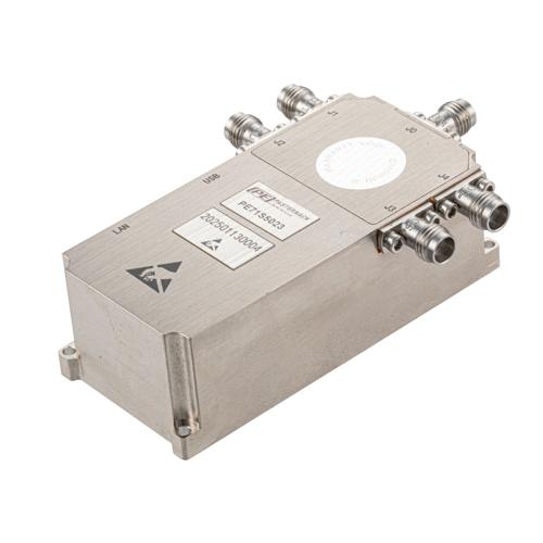 SP4T USB Ethernet Controlled High Isolation Absoptive Switch 500 MHz to 50 GHz, 2.4mm FMSW5023