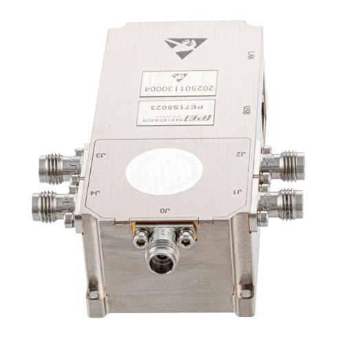 SP4T USB Ethernet Controlled High Isolation Absoptive Switch 500 MHz to 50 GHz, 2.4mm FMSW5023