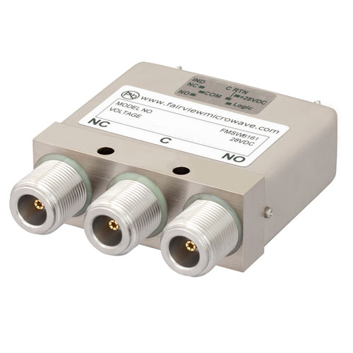 SPDT Failsafe DC to 12.4 GHz Electro-Mechanical Relay Switch, Indicators, TTL, Diodes, 160W, 28V, N FMSW6161