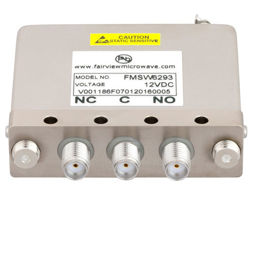 SPDT Failsafe DC to 22 GHz Terminated Electro-Mechanical Relay Switch, 20W, 12V, SMA FMSW6293