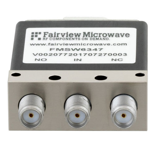 SPDT Failsafe DC to 18 GHz Electro-Mechanical Relay Switch, up to 90W, 12V, SMA FMSW6347