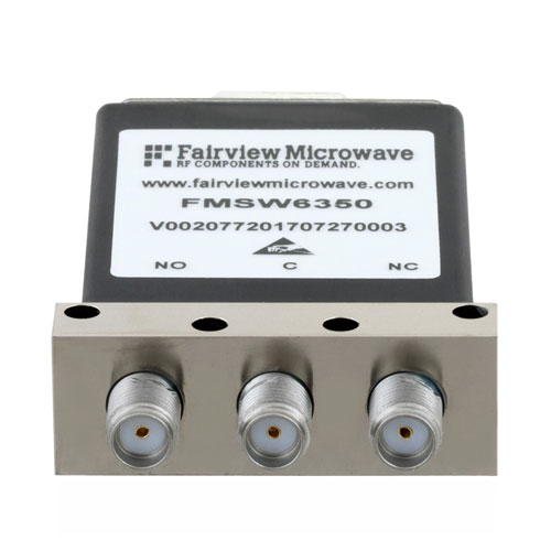 SPDT Failsafe DC to 18 GHz Electro-Mechanical Relay Switch, TTL, up to 90W, 12V, SMA FMSW6350