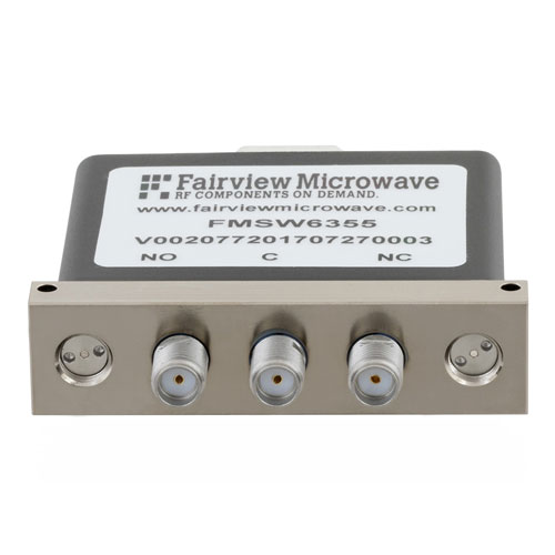 SPDT Failsafe DC to 18 GHz Terminated Electro-Mechanical Relay Switch, up to 90W, 28V, SMA FMSW6355