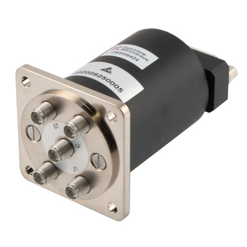 SP4T Normally Open Electro-Mechanical Relay Switch DC to 26.5 GHz , TTL, 90W, 28V, 2M Lifecycles, Suppression Diodes, Indicators, SMA FMSW6424
