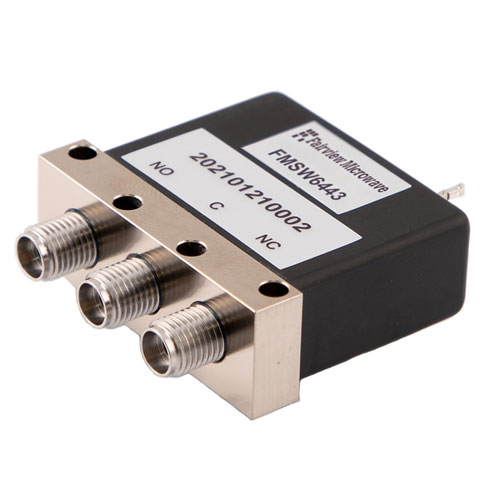SPDT Electromechanical Relay Failsafe Switch, DC to 40 GHz, up to 10W, 2M Lifecycles, 12V, 2.92mm FMSW6443