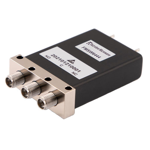 SPDT Electromechanical Relay Failsafe Switch, DC to 40 GHz, up to 10W, 2M Lifecycles, 12V, Indicators, TTL, 2.92mm FMSW6444