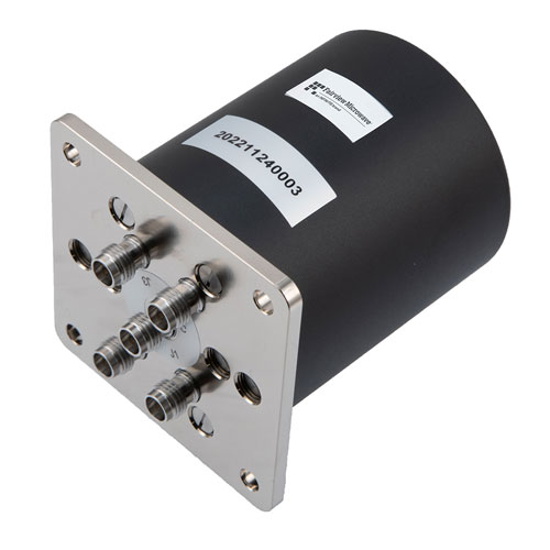 SP4T Electromechanical Relay Latching Switch, +COM, DC to 52 GHz, 5W, 28VDC, 2.4mm FMSW6566