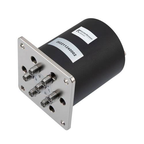 SP6T Electromechanical Relay Latching Switch, +COM, DC to 18 GHz, 90W, 28VDC, SMA FMSW6576
