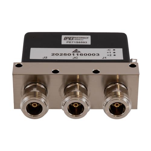 SPDT Latching DC to 18 GHz Electro-Mechanical Relay Switch, Self Cut Off, Diodes, 28V, N, 1M Lifecycles FMSW6593