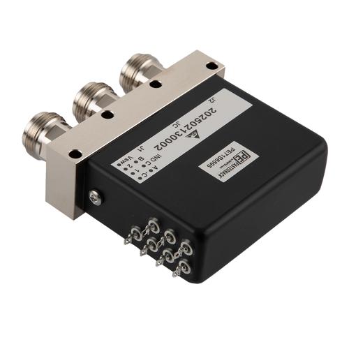 SPDT Latching DC to 18 GHz Electro-Mechanical Relay Switch, Self Cut Off, TTL, Indicators, Diodes, 28V, N, 1M Lifecycles FMSW6595