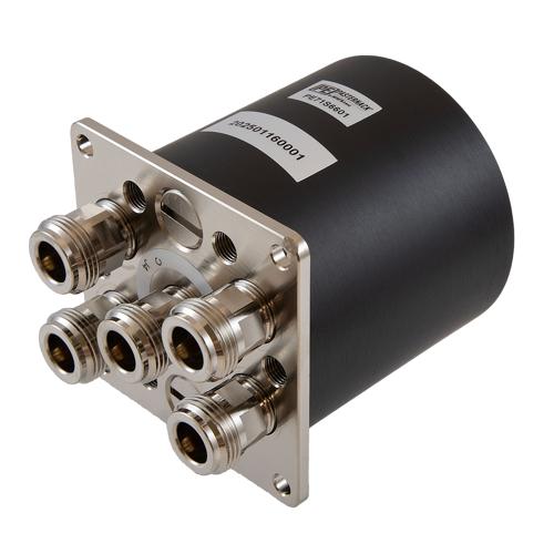 SP4T NO DC to 18 GHz Electro-Mechanical Relay Switch, 12V, N, 1M Lifecycles FMSW6601