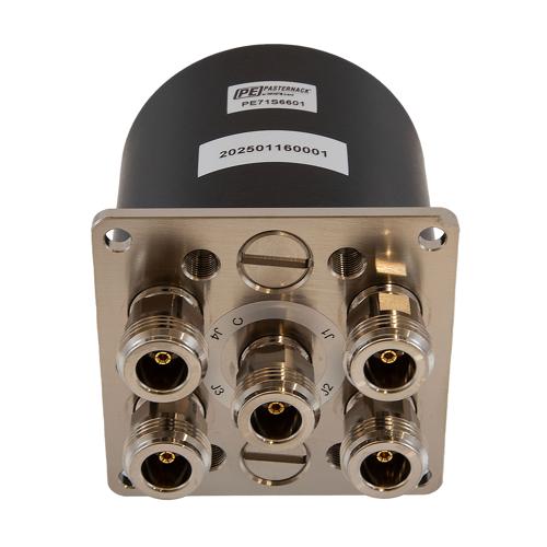 SP4T NO DC to 18 GHz Electro-Mechanical Relay Switch, 12V, N, 1M Lifecycles FMSW6601