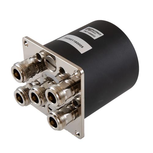 SP4T NO DC to 18 GHz Electro-Mechanical Relay Switch, 28V, N, 1M Lifecycles FMSW6602