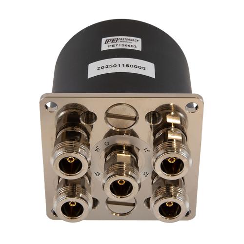 SP4T NO DC to 18 GHz Electro-Mechanical Relay Switch, 28V, N, 1M Lifecycles FMSW6602