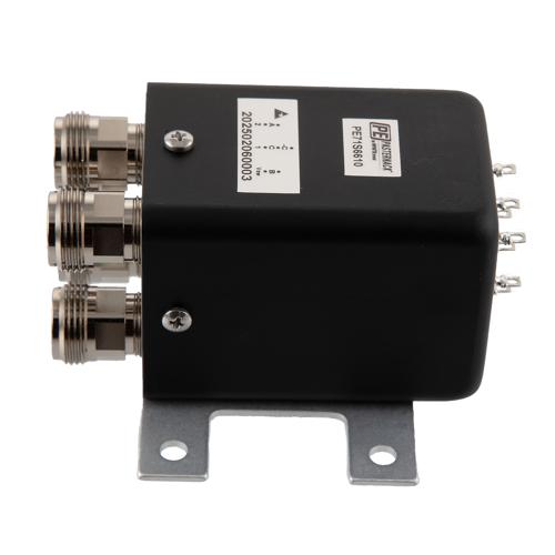 Transfer Latching DC to 18 GHz Electro-Mechanical Relay Switch, Self Cut off, TTL, Indicators, Diodes, 12V, N, 1M Lifecycles FMSW6610