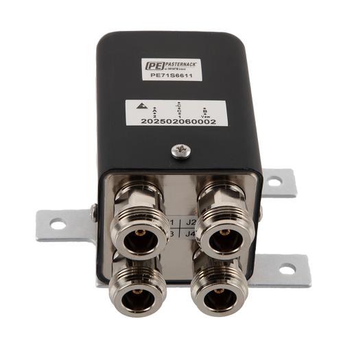 Transfer Latching DC to 18 GHz Electro-Mechanical Relay Switch, Self Cut off, TTL, Indicators, Diodes, 28V, N, 1M Lifecycles FMSW6611
