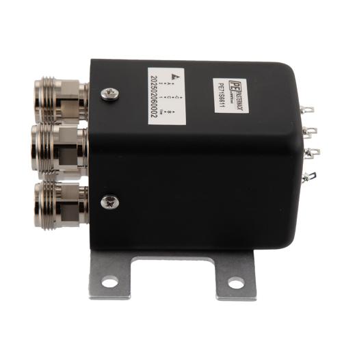 Transfer Latching DC to 18 GHz Electro-Mechanical Relay Switch, Self Cut off, TTL, Indicators, Diodes, 28V, N, 1M Lifecycles FMSW6611