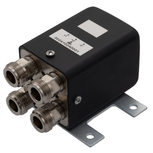 Transfer Latching DC to 12 GHz Electro-Mechanical Relay Switch, Self Cut Off, Diodes, 200W, 5M Lifecycles, 28V, N FMSW6635