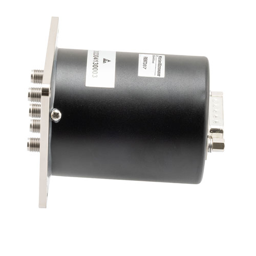 SP4T, Electromechanical Relay Latching Switch, DC to 43 GHz, 28VDC, 5W, Reset, Indicators, TTL, Diodes, Self Cut-Off, D-Sub, 2.92mm FMSW7287